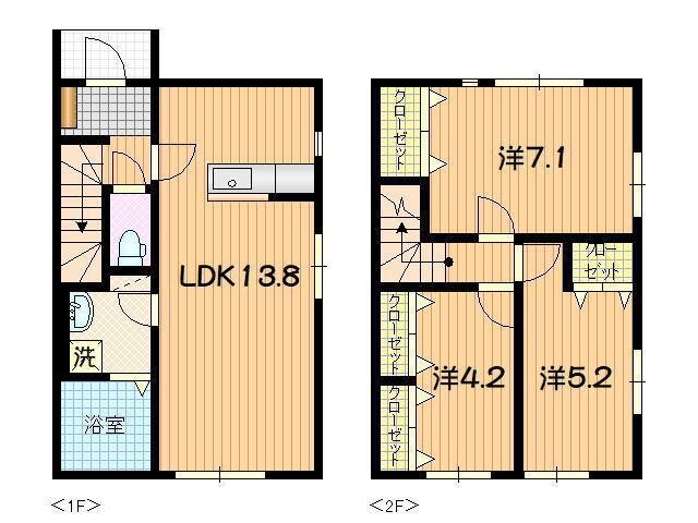 ＭＥＺＹ前九年 Ⅱ（Ｂ−３） 間取り図画像