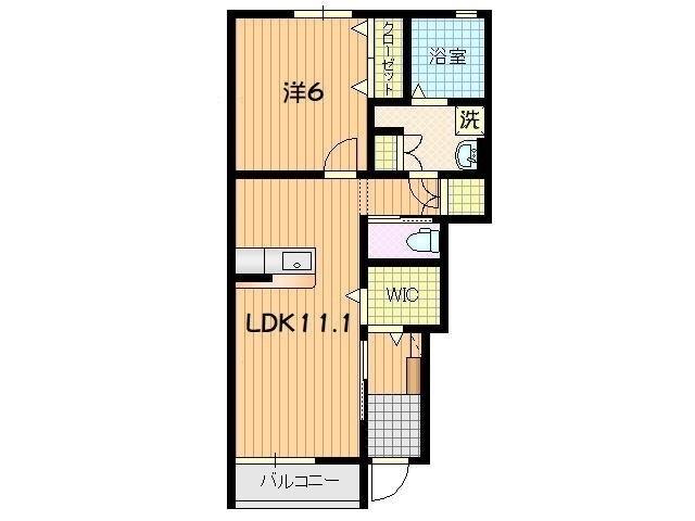 レジデンス見石（103） 間取り図画像
