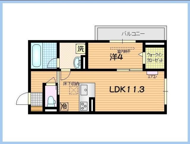 TORISIA大慈寺町　B（301） 間取り図画像