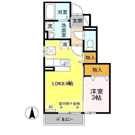 セジュールリュンヌ（102） 間取り図画像