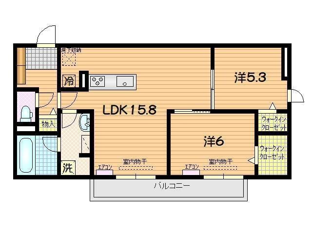 TORISIA大慈寺町　B（202） 間取り図画像