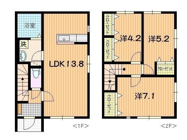 プリエール Ｂ（B-2） 間取り図画像