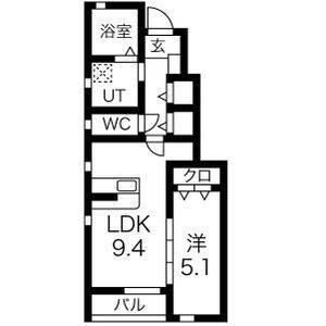クレスト矢巾（103） 間取り図画像