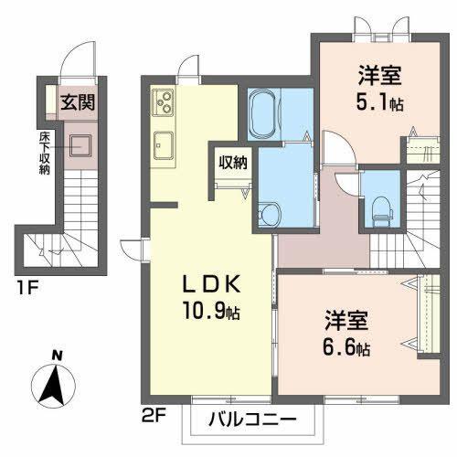 ロイヤルハイツ　M（202） 間取り図画像