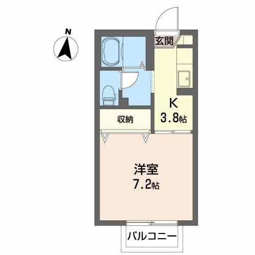 カオリーモ都南　B（101） 間取り図画像