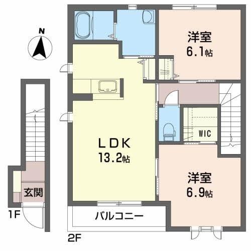 カーサ・ラ・セレーノ Ⅱ（201） 間取り図画像