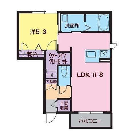 ブエナビスタ（101） 間取り図画像