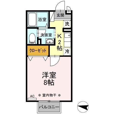 セジュールベリー（207） 間取り図画像