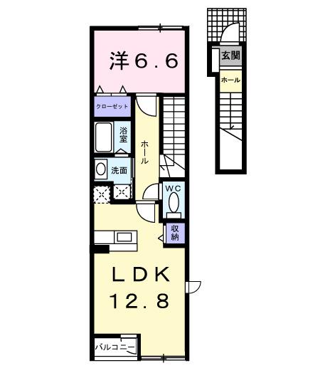 リベラル　Ｋ２（201） 間取り図画像