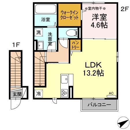 フォルグランツⅡ（203） 間取り図画像