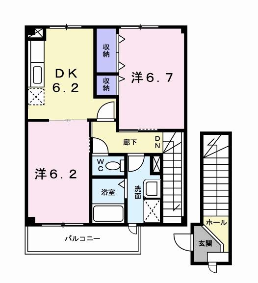 ニューシティ藤澤（204） 間取り図画像