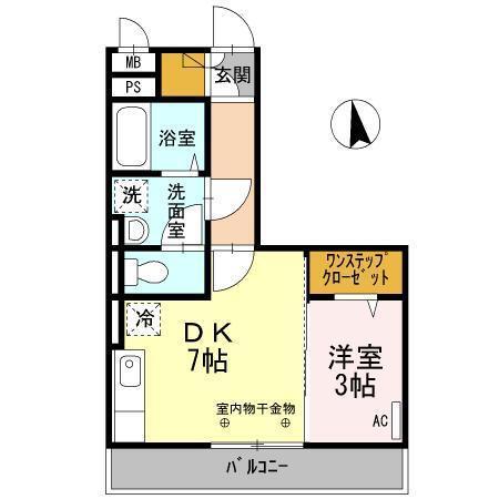 コム・シェ・ヴ　Ａ（301） 間取り図画像