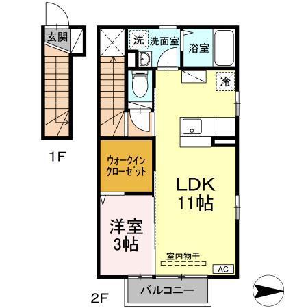 アルカディア（201） 間取り図画像