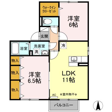 ボヌールＴ（201） 間取り図画像