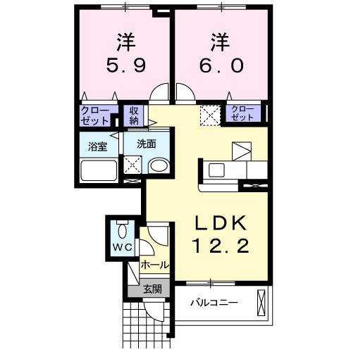春風Ⅱ（102） 間取り図画像