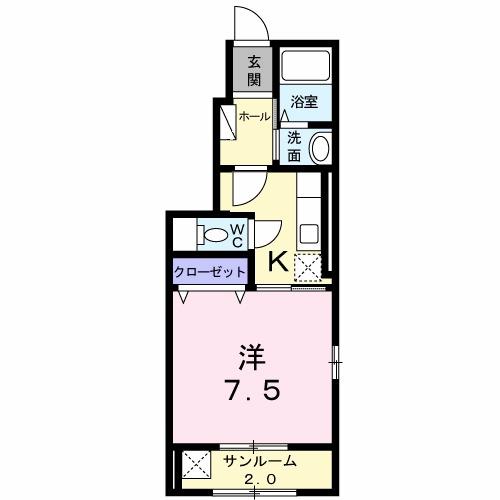 プリムローズＥ（101） 間取り図画像