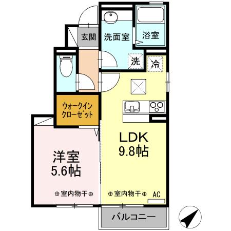 サンフラワー（101） 間取り図画像