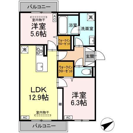 TORISIA大慈寺町　A（303） 間取り図画像