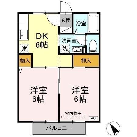 ロイヤルストーク　Ｂ（205） 間取り図画像