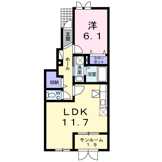 ラディアンス　Ⅱ（102） 間取り図画像