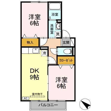 パークサイドセジュール（102） 間取り図画像