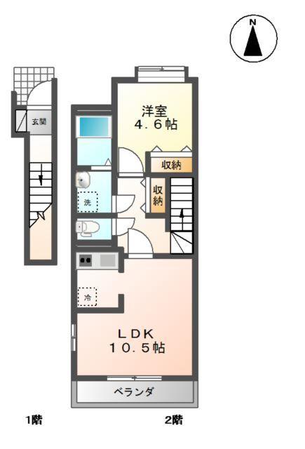 クレシア北斗 間取り図画像