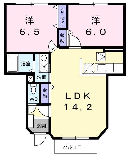 スターライトシティＥ（102） 間取り図画像
