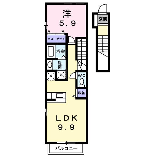 グランツ　エクセレント（203） 間取り図画像