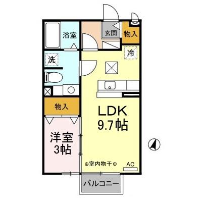 セジュール サンパティー（101） 間取り図画像