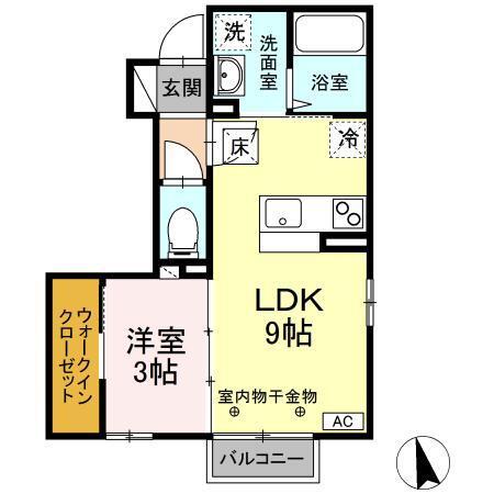 ルミナス山岸（101） 間取り図画像