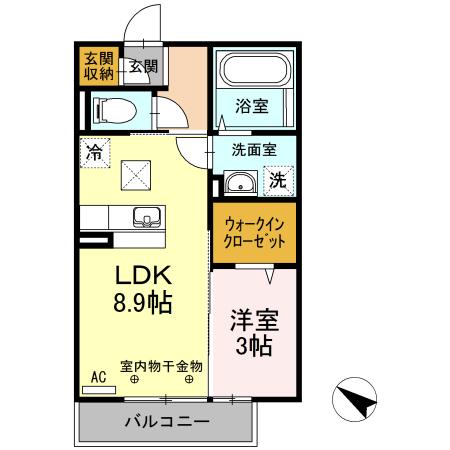 セジュール南仙北（105） 間取り図画像