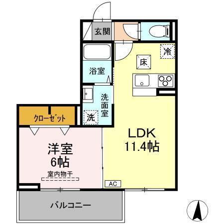 Grace Sea（101） 間取り図画像