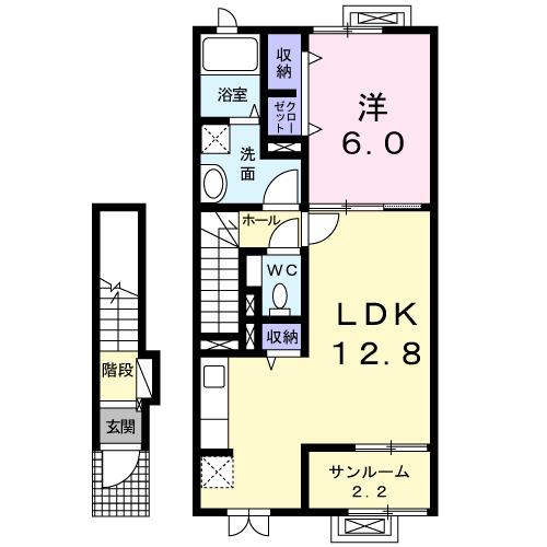 ルミアス前潟Ⅱ（203） 間取り図画像