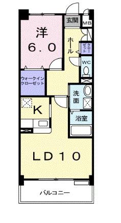 グローリープレース（204） 間取り図画像