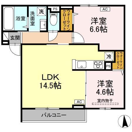 RESUA向中野　A棟（202） 間取り図画像