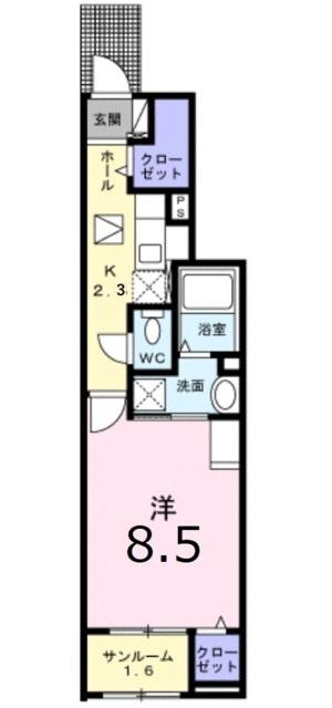 オラ長田町Ｂ（105） 間取り図画像