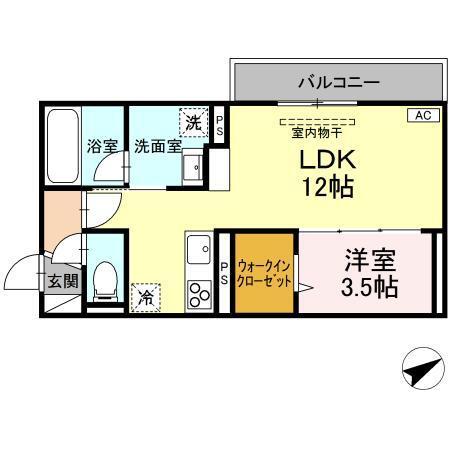 TORISIA大慈寺町　A（201） 間取り図画像