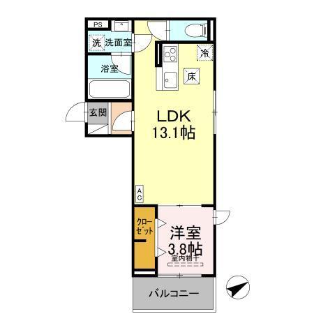 Casa Molti（101） 間取り図画像