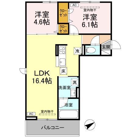 Casa Molti（103） 間取り図画像