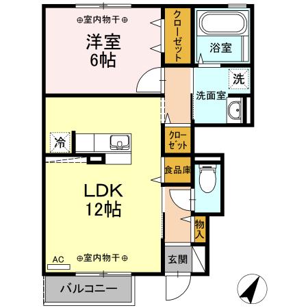 ベルディール（103） 間取り図画像