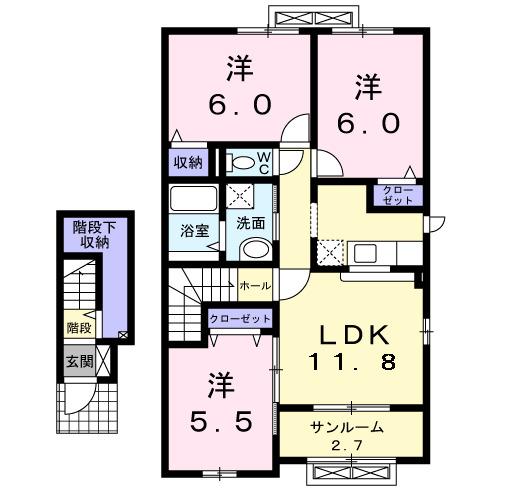 イーハトーヴＣ（204） 間取り図画像