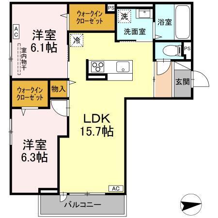 RESUA向中野　D棟（203） 間取り図画像