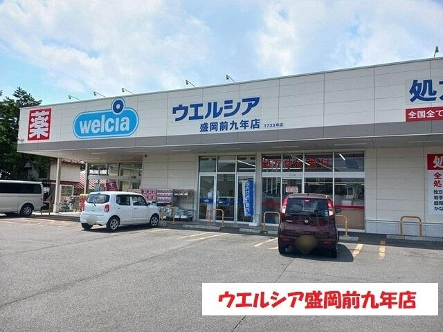 ウエルシア盛岡前九年店：500m