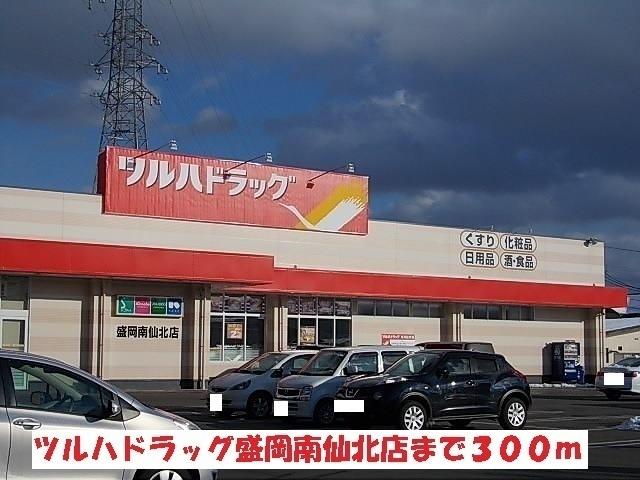 ツルハドラッグ盛岡南仙北店：300m