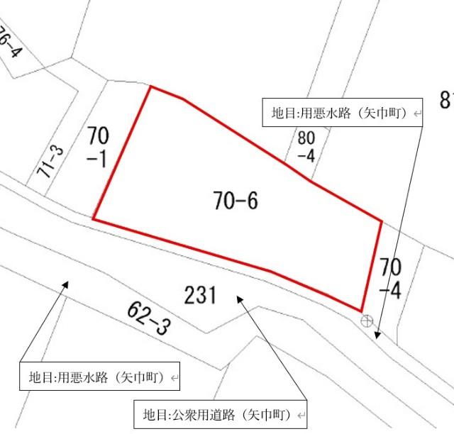 矢巾町西徳田第6地割土地 区画図