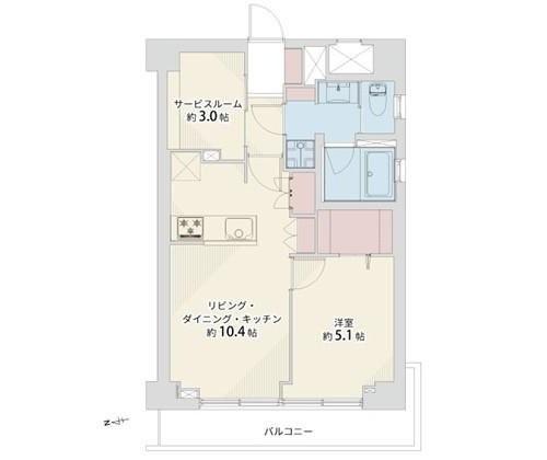 秀和旗の台レジデンス 間取り図画像