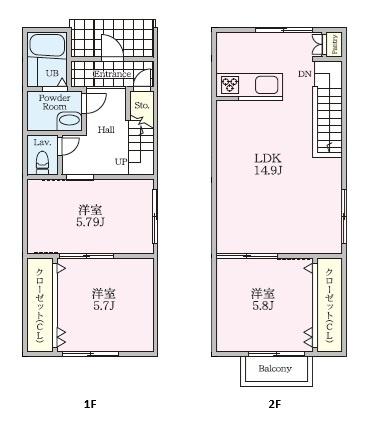 アイムメゾネット（A） 間取り図画像