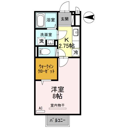 アップヒルズTENJIN（202） 間取り図画像