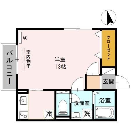 リヴェール三田（205） 間取り図画像