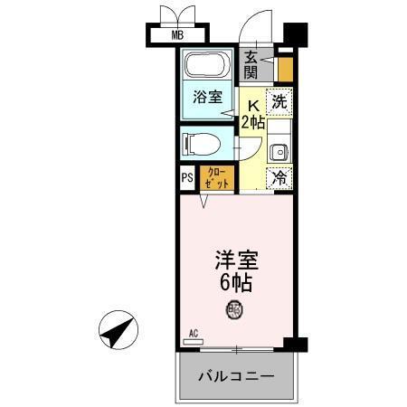 クレール加茂（405） 間取り図画像